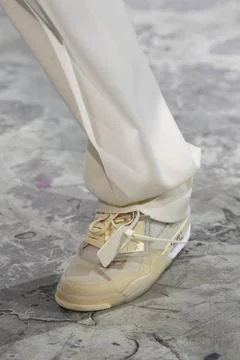  Off-White Fall Winter 2020 at Paris Fashion Week Off-White Fall Winter 20... Stock Photos