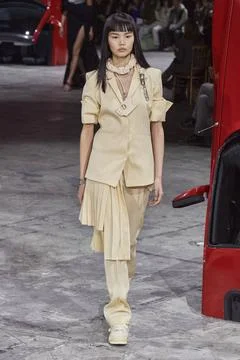  Off-White Fall Winter 2020 at Paris Fashion Week Off-White Fall Winter 20... Stock Photos