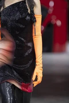  Off-White Fall Winter 2020 at Paris Fashion Week Off-White Fall Winter 20... Stock Photos