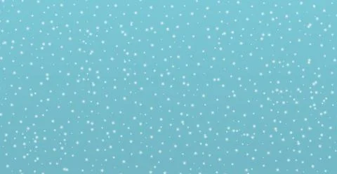White falling snow on transparent background - illustration Stock Illustration