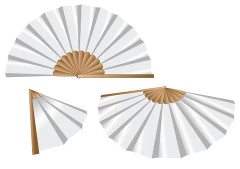 White fan Stock Illustration