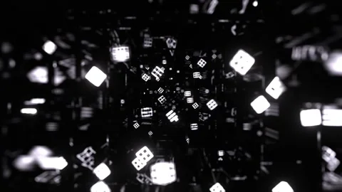 White Fantastic Space with Neon Elements Background VJ Loop in 4K Stock-Footage 334718660