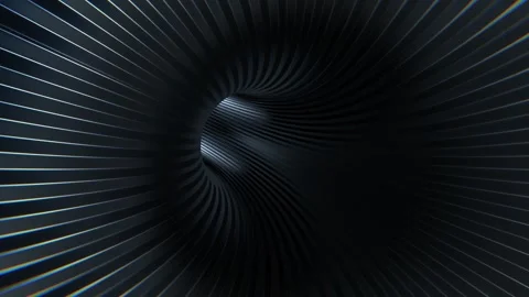 White Fast Movement On Striped Light Portal Background VJ Loop l 4K Stock Footage 302247996