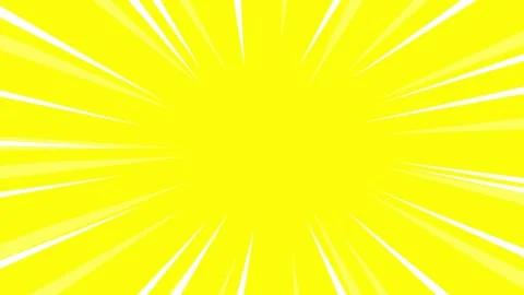 White fast speed lines animation on bright yellow background. Anime manga style Stock-Footage 306684291