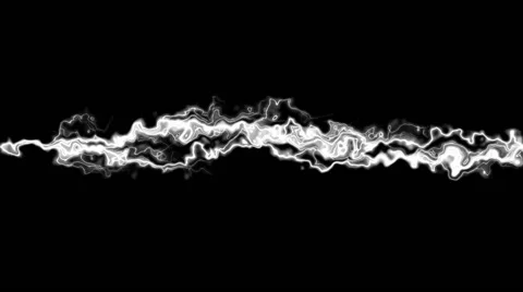 White, fat, slow three lines living lighting (black background) Stock Footage 64570107