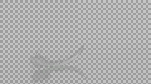 White Feather Flies Puff of Light Wind /Alpha Matte/ Stock Footage 47967005