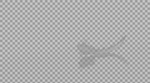 White Feather Flies Puff of Light Wind /Alpha Matte/ Stock Footage 47967055