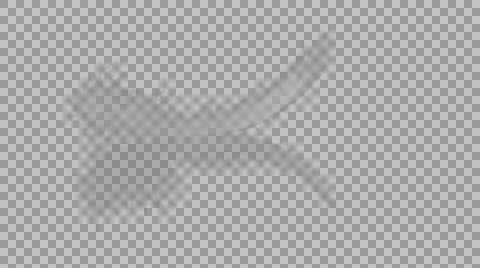 White Feather puff of light Wind /Alpha Matte/ Stock Footage 47966853