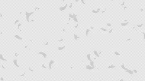 White Feathers Floating Down with Alpha Channel Transparent Overlay Stock Footage 331866482