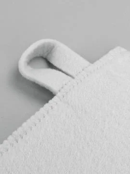 White felt sauna hat loop close up four Stock Photos