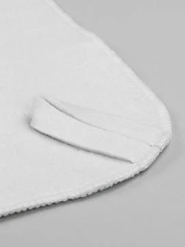 White felt sauna hat loop close up three Foto stock