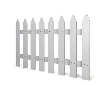 White fence Stock-Illustration