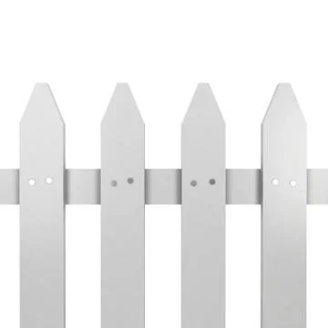 White fence Stock Illustration
