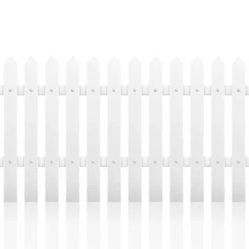 White fence Stock Illustration