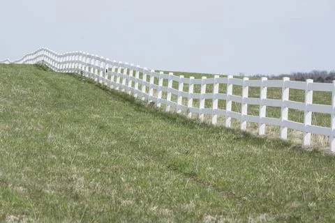 White fence Stock Photos