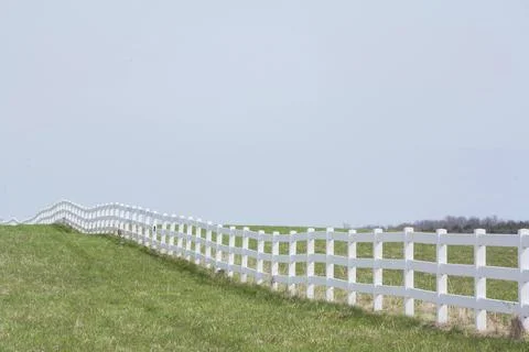 White Fence Stock Photos