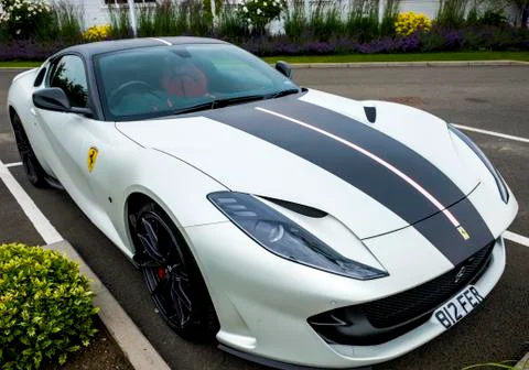 White ferrari Stock Photos