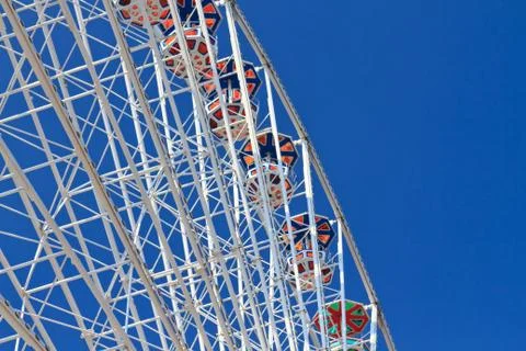 White ferries wheel 库存照片