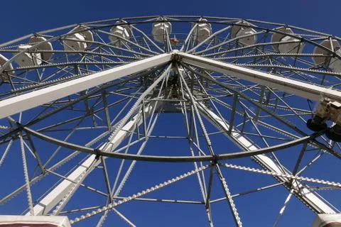 White ferris wheel Stock Photos