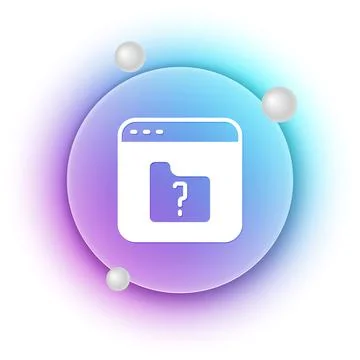 White File missing icon isolated on white background. Blue and purple gradi.. Illustrazione stock