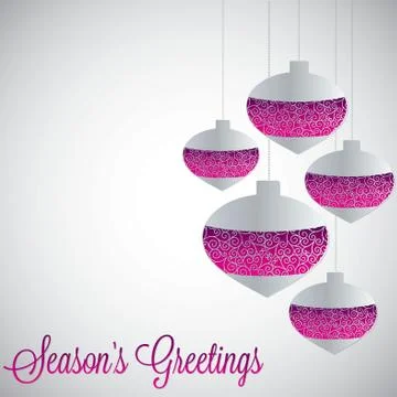 White filigree baubles with gradient in vector format. Illustrazione stock