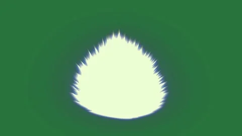 A white fire on green background and green screen animated chromakey Video stock 335681143