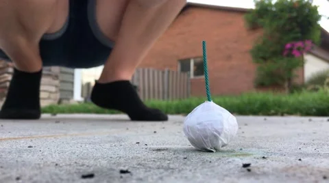 White Firework on the 4th of July Stock Footage 64863900