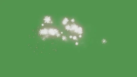 White fireworks exploding against green screen background for celebration Stock Footage 345137976