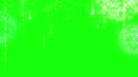 White fireworks explosion overlay on green screen background for video editing Stock Footage 341907334