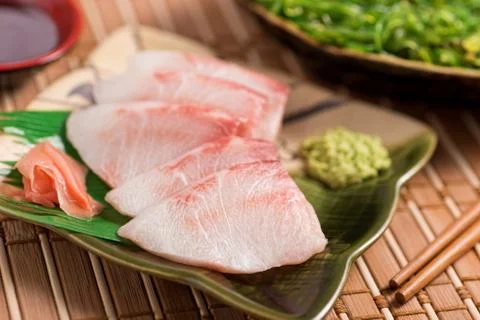 White fish sashimi Foto stock