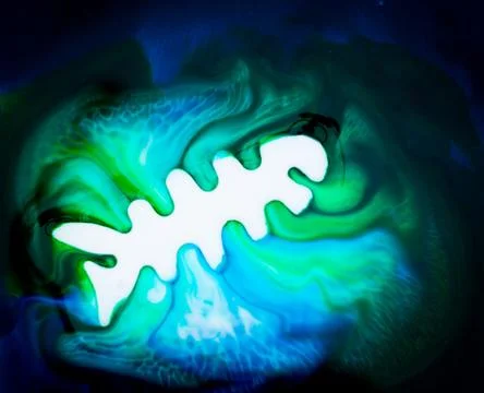 White fish shape Stock Illustration