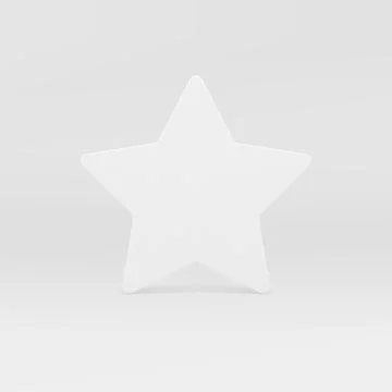 White five pointed star best product premium quality success advertising stan Stock Illustration