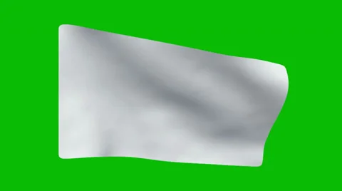 White Flag animation Stock Footage 32201531