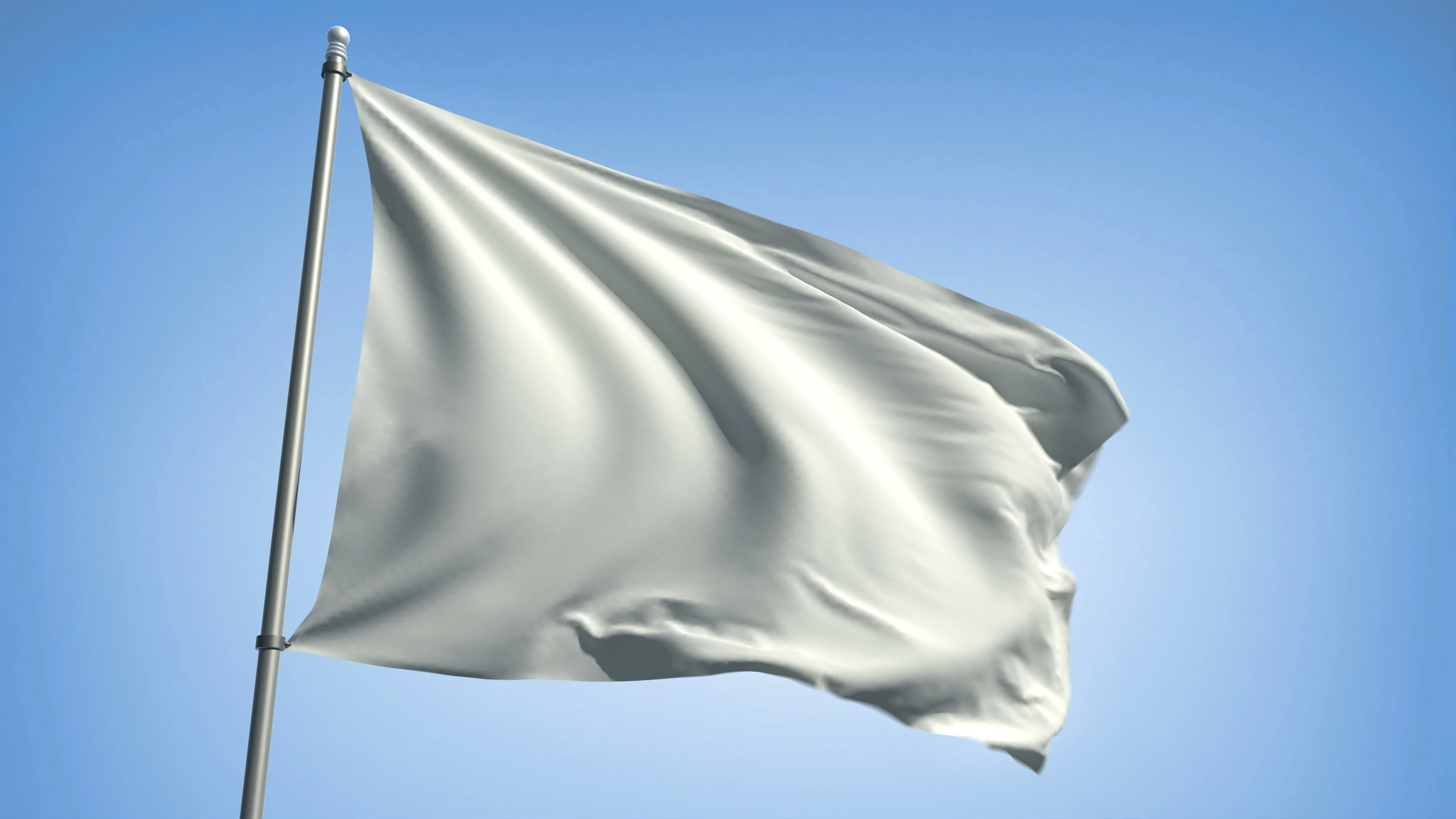 Белый флаг на зеленом фоне. Белый флаг капитуляции. Белые флаги. Флагшток белый. Развивающийся белый флаг.
