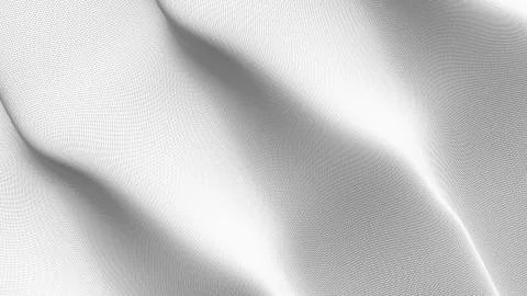 White flag flag waving on wind. Stock Illustration