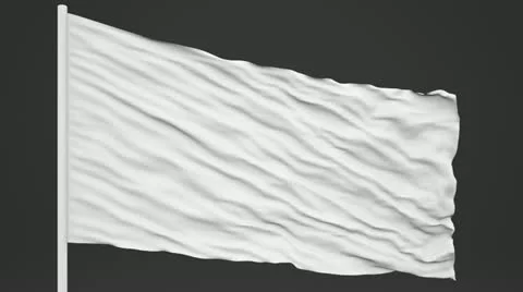 White flag Stock Footage 14844126
