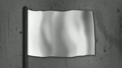 White Flag Stock Footage 17449335
