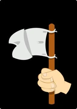 White flag Stock Illustration