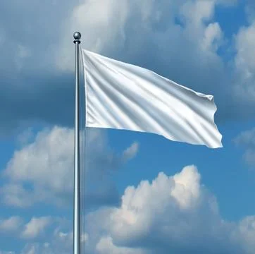 White flag Stock Illustration