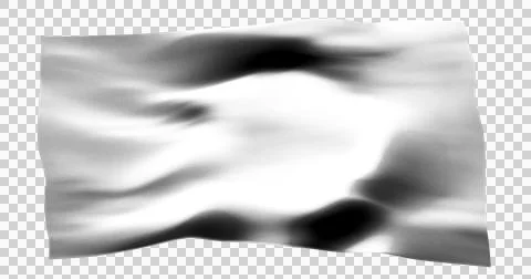 White flag isolated realistic waving background transparent. Cotton fabric .. Stock Illustration