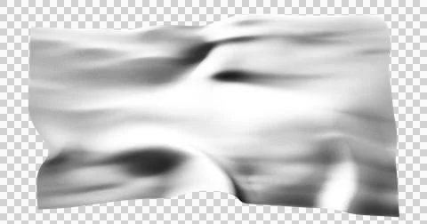 White flag isolated realistic waving background transparent. Cotton fabric .. Stock Illustration