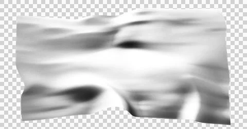 White flag isolated realistic waving background transparent. Cotton fabric .. Stock Illustration
