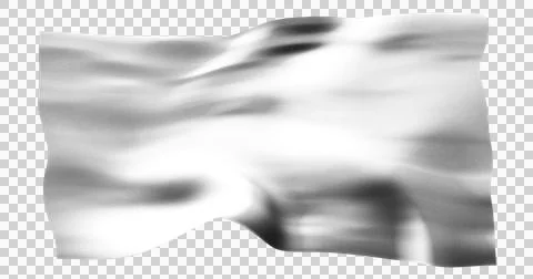 White flag isolated realistic waving background transparent. Cotton fabric .. Stock Illustration