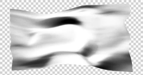 White flag isolated realistic waving background transparent. Cotton fabric .. Stock Illustration