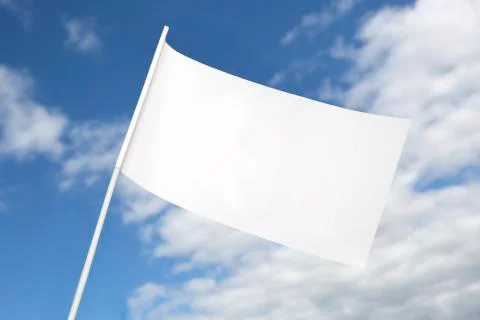 White flag for peace Stock Photos