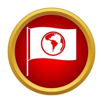 White flag with world map symbolizing global peace Stock Illustration