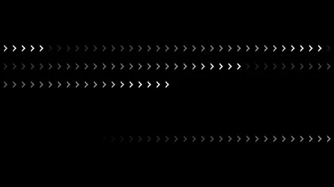 White Flash Arrows with Moving Effect  In Forward Direction On Black Screen Stock Footage 242658712