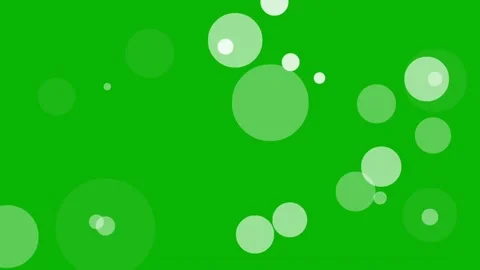 White flash circles motion graphics with green screen background Stock Footage 332419342