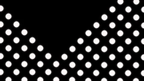 White flashing lights on black background 動画素材 308675151