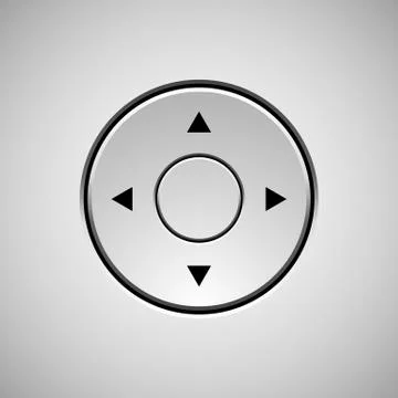 White Flat Circle Badge Stock Illustration